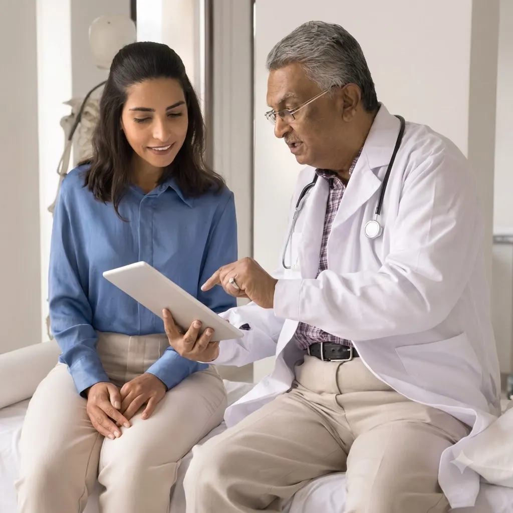 Lab technician processing checkup samples