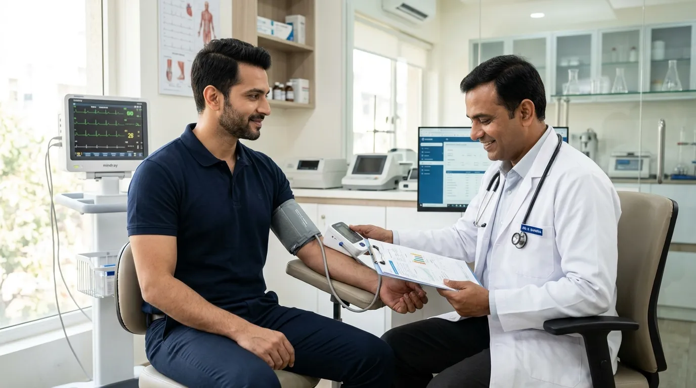 Male health care package consultation at PP Scans