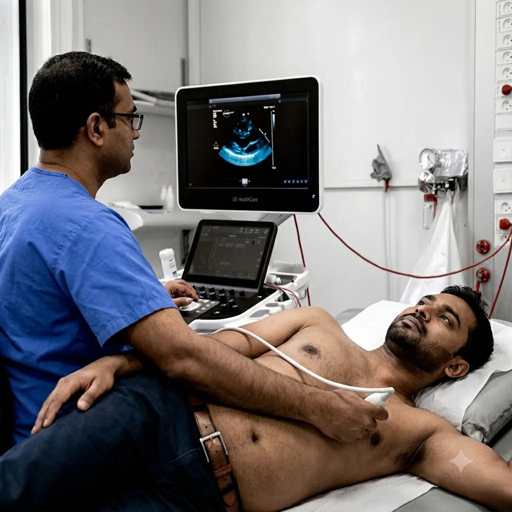 2D echocardiography ultrasound at PP Scans
