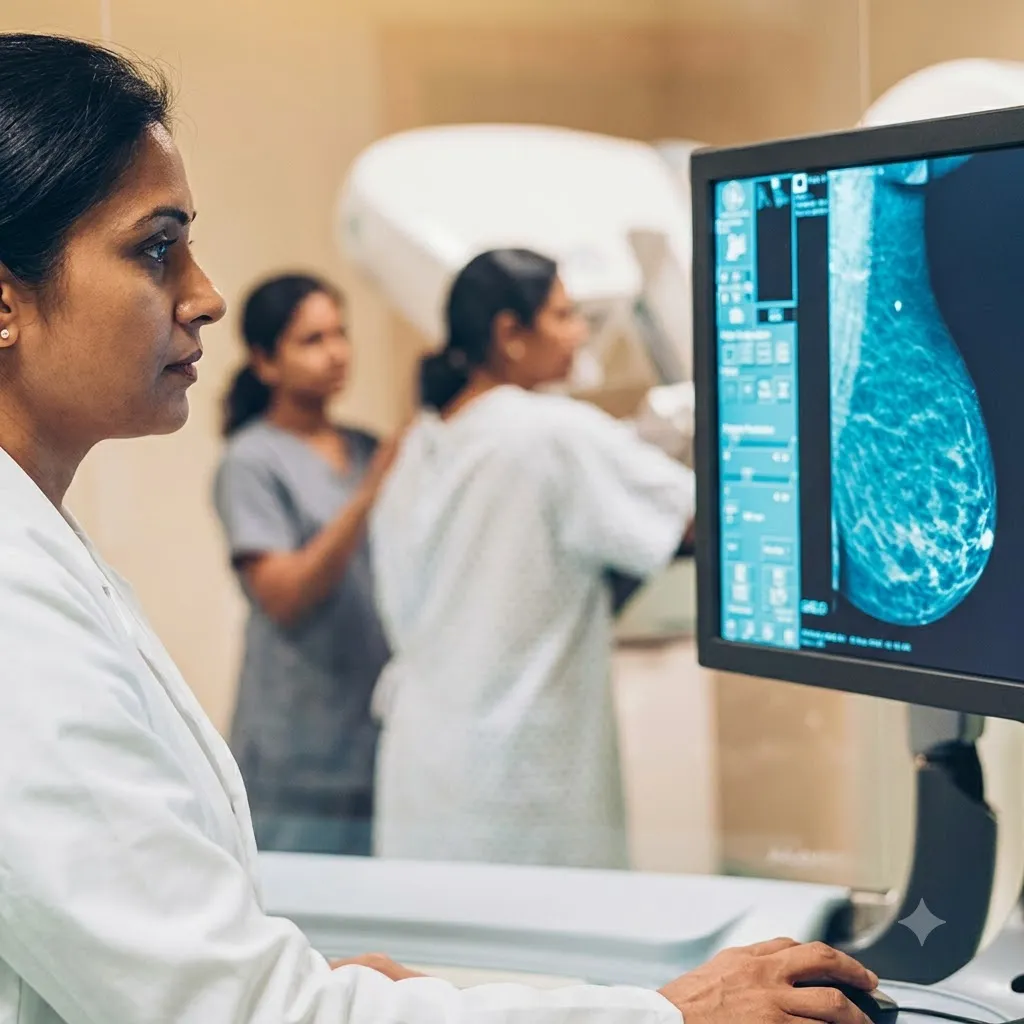 Digital mammography equipment at PP Scans